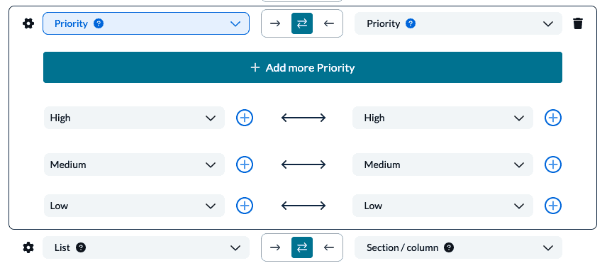 Unito flow Trello Asana 2-way sync custom fields