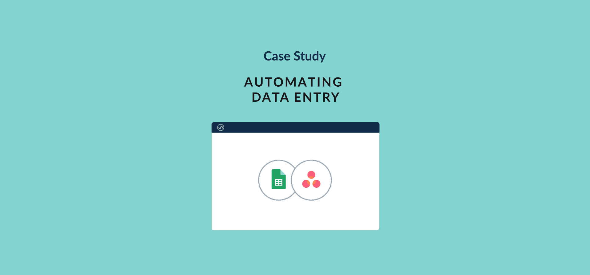 Logos for Asana and Google Sheet, representing the automatic data entry case study.
