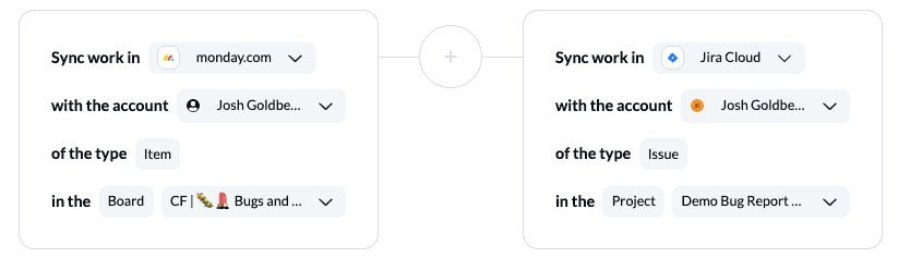 Connecting monday.com and Jira to Unito